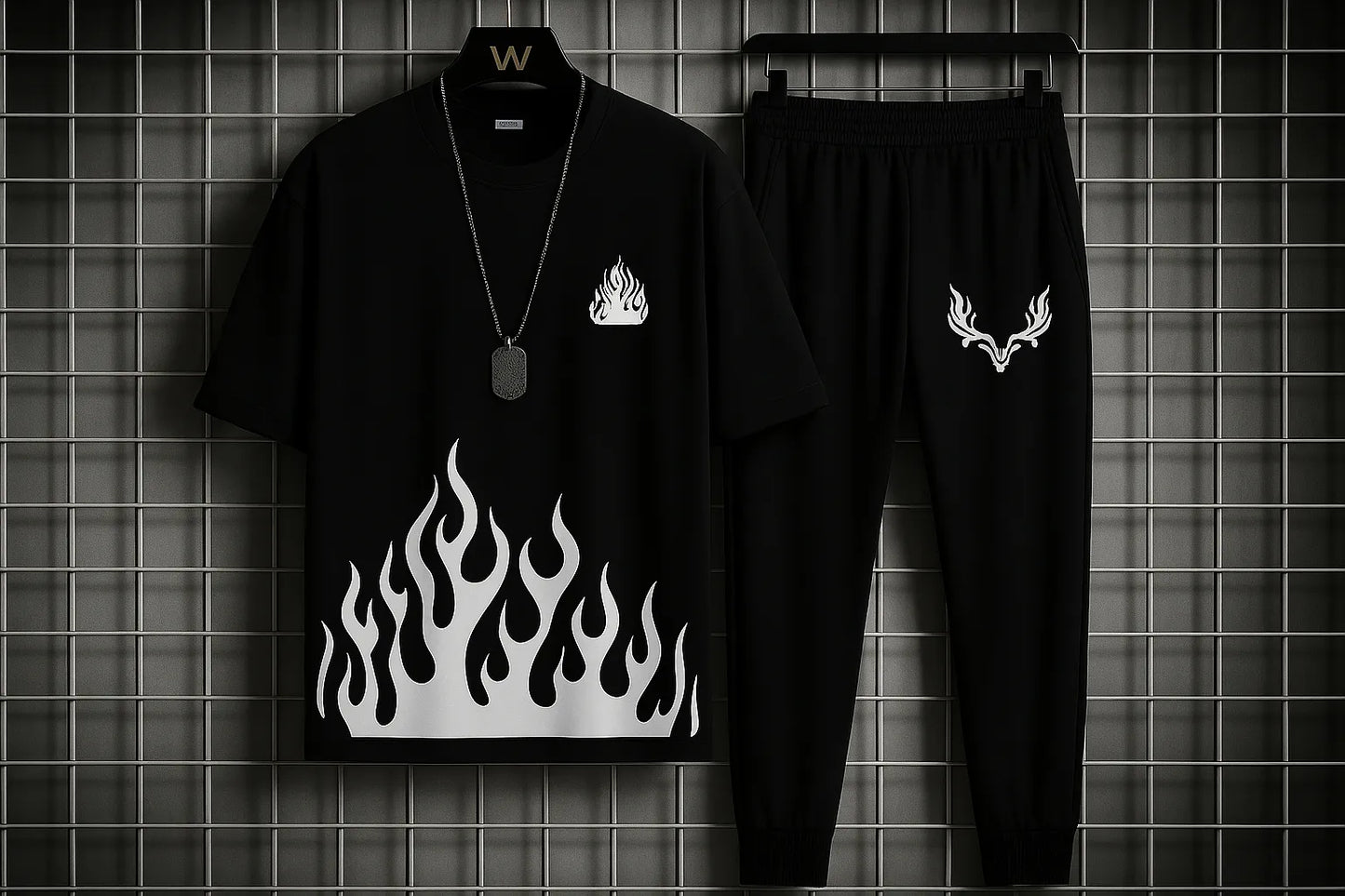 New trendy fired printed black / white & more different color`s premium quality tracksuit for men and boys