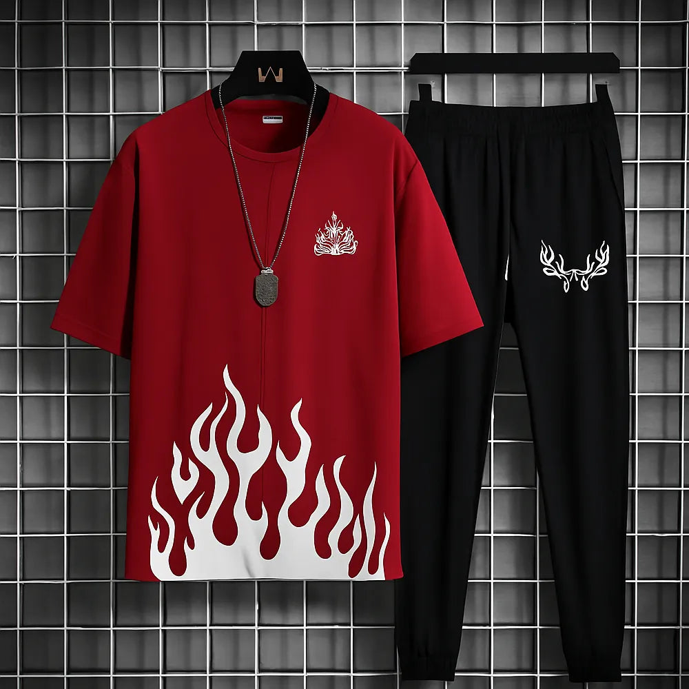 New trendy fired printed black / white & more different color`s premium quality tracksuit for men and boys
