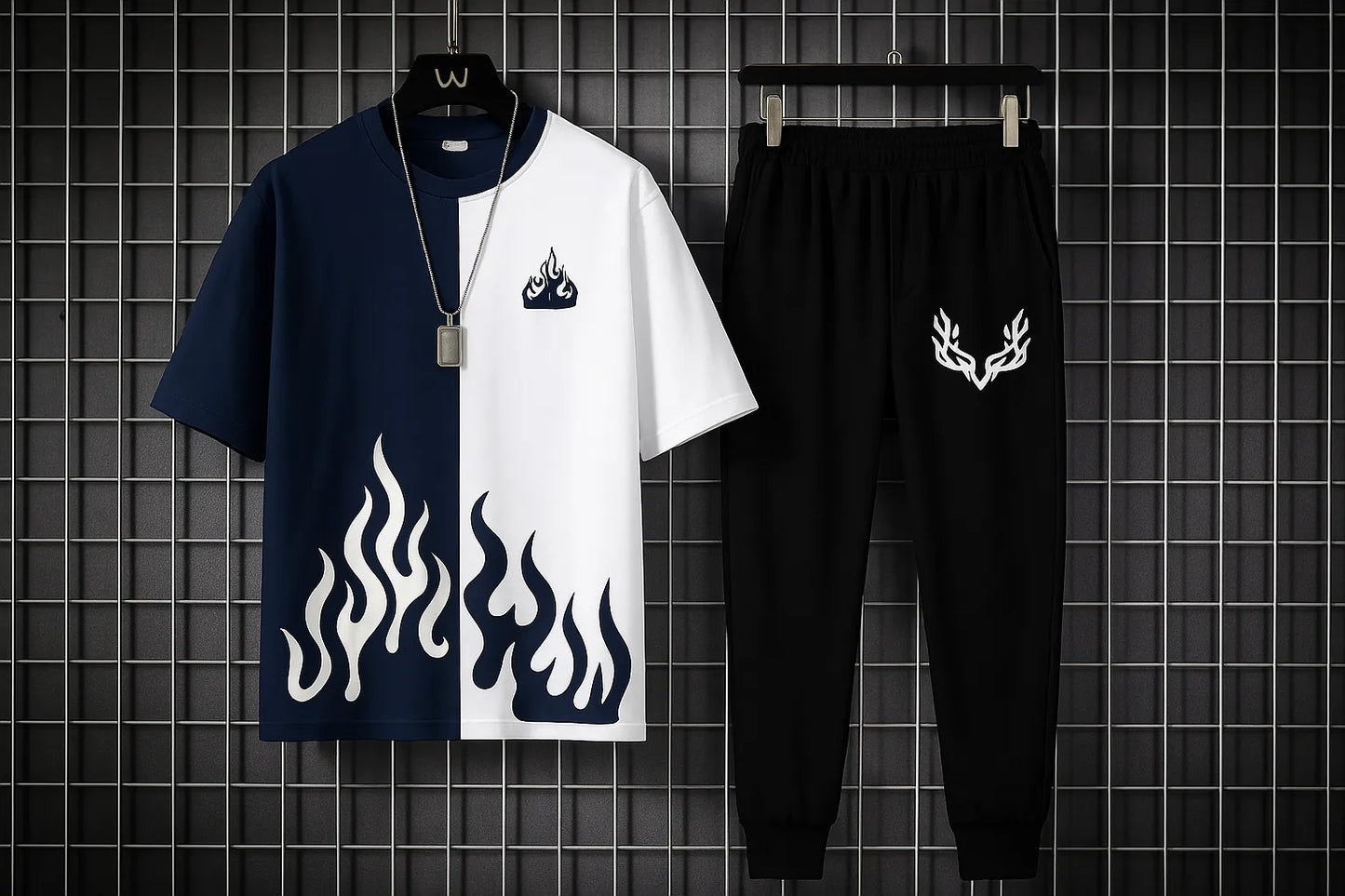 New trendy fired printed black / white & more different color`s premium quality tracksuit for men and boys